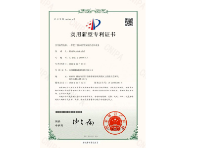 一種便于排水砼管安裝的送料設(shè)備-實(shí)用新型專(zhuān)利證書(shū)(易清華、袁成、黃晶)